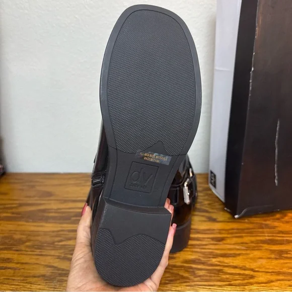 Dolce Vida Armonda Black, Shiny Harness Moto-chic boots size 8.5M - Picture 9 of 9